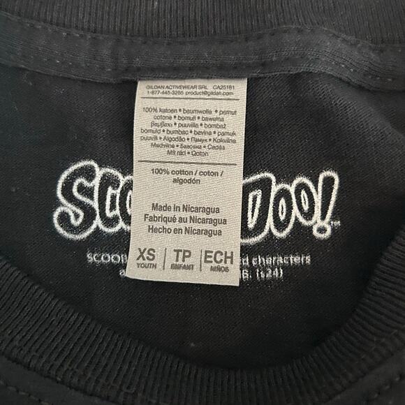 SCOOBY -DOO Graphic Tee NEW Unisex Black SS Cotton Size Youth XS - Picture 4 of 5